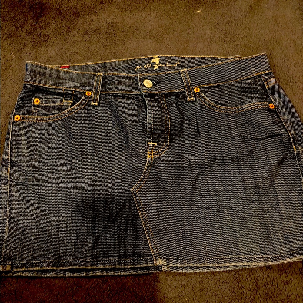 Seven for all mankind denim skirt